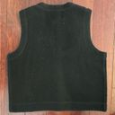 Woolrich Women’s 100% Wool Vest Black Fall Leaves Bear Rustic Country Size M Photo 4