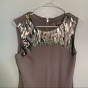 Ted Baker  Metal Embellished Dress Light Grey Photo 3