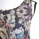 Ladakh  Sheer Artsy Boho Sleeveless Blouse Iridescent Flowers & Studs Size 2 Photo 5