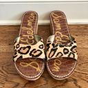 Sam Edelman Cork Wedge Sandals in Cheetah Print Cafe Hair- Size 8.5 Photo 1