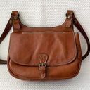 Patricia Nash  Heritage Collection Cognac Smooth Leather London Saddle Crossbody Photo 0