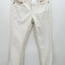 Frame  Le Crop Mini Boot Multi Cream/White Cotton Blend Jeans Women's Size 25 Photo 12