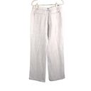 Tommy Hilfiger  Linen Wide Leg Pocketed Waist Tie Relax Fit Pant Beige Sz 4 Photo 3