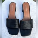 Marc Fisher  Heeled Slide Sandals Black Size 7.5 Photo 1