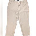 Talbots  Tan Khaki Curvy High Rise Cropped Ankle Pants - Women's Size 12 Photo 1