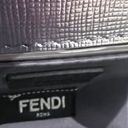 Fendi Mini Rush Bicolor Vitello Mirror Calfskin Chain Clutch Argento/Champagne Photo 15