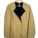 Sigrid Olsen VINTAGE  Silk Quilted Open Jacket in Yellow Size M Photo 0