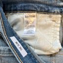 Kensie  Jeans Vintage Luxe Straight Leg Light Wash Raw Hem Denim 12/31 High Rise Photo 6