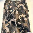 Diesel  Khaki Gray Black Camo Camouflage Print Twill Utility Pencil Skirt Size 27 Photo 0