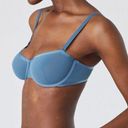 Cuup the Balconette Bra Mesh 32D, Sea Blue Unlined Underwire Size undefined Photo 0