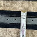 White House | Black Market WHBM Wide Black And Gray Leather Suede Belt S 27-31 Inches  Photo 8