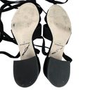 Brian Atwood  B-Astor Black Nubuck Ankle Wrap Block Heel Sandals Photo 9