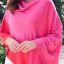 Shiraleah  Madeleine Pink Colorblock Soft Travel Poncho O/S Photo 1