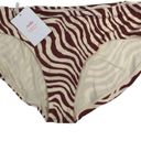 ANDIE  Swim Bottom Women Sz L Hipster Bikini Stripe Feminine Resort Retro Y2K NWT Photo 1