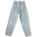 Reformation  26 Paper Bag Barrel Jeans Light Waist Ankle Belt High Rise Tapered Photo 5