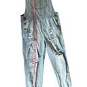 Black Label  distressed overalls size medium Photo 5