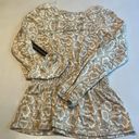 Absolutely Famous  Womens Animal Print  Blouse Cut Out Shoulder Size‎ Small Photo 9