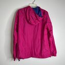  Parks Walt Disney World Women's Windbreaker Hooded Pink Rain Jacket Sz L Photo 3