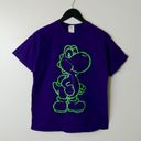 Nintendo 2014  Yoshi T Shirt Video Game Graphic Tee 100% Cotton Purple Medium M Photo 10