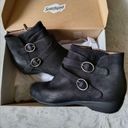 Dansko NIB black suede Faithe casual elegance comfort dual strap buckles boots, sz 42 Photo 13