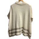 Chico's Chico’s fabulously cream mixed‎ stitch poncho size S-M (3599) Photo 6