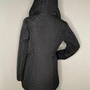 Gallery Quilt Hooded Jacket Black With Gold Hardware Size Small Photo 9