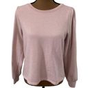 Banana Republic  Factory fleece lined smocked sweatshirt dusty pale pink size S Photo 0