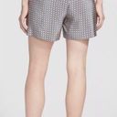 Vince  - NWT Border Print Coastal Navy Blue Tie-Front Silk Shorts Photo 1