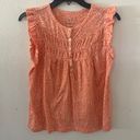 The Loft NWT Vintage Soft Ruffle Henley T V#7 Photo 0