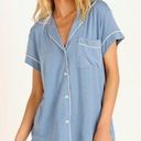 Eberjay Eberjey Button Down Pocket Modal Short Sleeve Pajama Top Photo 0