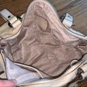 Fossil  Cream Pebbled Leather Satchel Purse Bag Photo 3