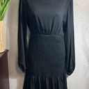 Habit #211 , long sleeve black ruffle dress size large Photo 0