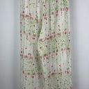 Natori Josie  White Rose Bud Floral Wide Leg Sheer Cropped Lingerie Sleep Pants Photo 1