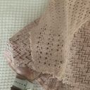 Free People  | Pink Racerback Crochet Knit Top XS Photo 5