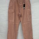 One Teaspoon sz 33 16 FREE PEOPLE  Cargo Motion Jeans Peach Pink 100% Cotton Pant Photo 2