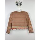 indigo. Souk Hand Embroidered Terracotta Open Front Jacket Size XL NWT Photo 5