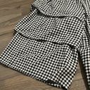 Marled Reunited Clothing  black and white gingham print off shoulder medi… Photo 1