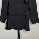 Good American NWT  Trench Blazer Jacket Belted Black 7 Plus Size 4XL Photo 12