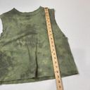 LNA  Womens Garçon Tank Top Size Medium Green Tie Dye Sleeveless Crewneck Cropped Photo 8