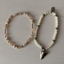 Madewell Set of two beaded Bohemian shark tooth bracelets Photo 3