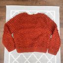 Universal Threads Universal Thread Pumkin burnt orange fluffy knit chunky cardigan sweater  Photo 9