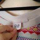 Gap  Size Small S Winter Sweater Striped Pink Geometric Long Sleeve Christmas Photo 7