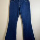 Mudd Vintage  Sz 9 Juniors Y2K Flare Denim Jeans Embroidered Yellow Back Pockets Photo 0