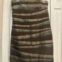 Alice + Olivia  Womens NWT Silk Tonal Banded Strapless Dress Size S.  Brown Gray Photo 0