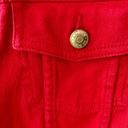 Ralph Lauren  Red Denim Jean Jacket Photo 3