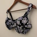 Vince Camuto  Purple Black Floral Padded Bra Size 40D Photo 1