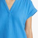 Tommy Bahama Blue Coral Isle Gauze Top Size Small Photo 2