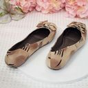 DKNY  Bianca Snake Embossed Buckle Ribbon Round Toes Flats Size 7.5 Photo 3