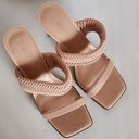 Dream Paris Dream Pairs Pink Square Toe Rectangle Heel Mules Size 10 Photo 7