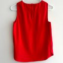 Dalia Collection Dalia Square Tank Top with Rounded Hem, Business Casual Blouse, Red, Size XS Photo 10